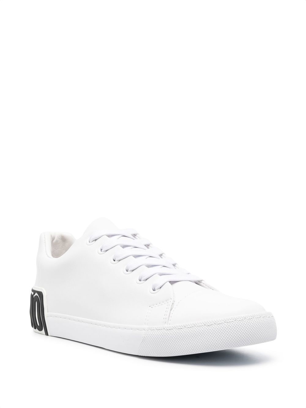 Moschino Sneakers met logoprint - Wit