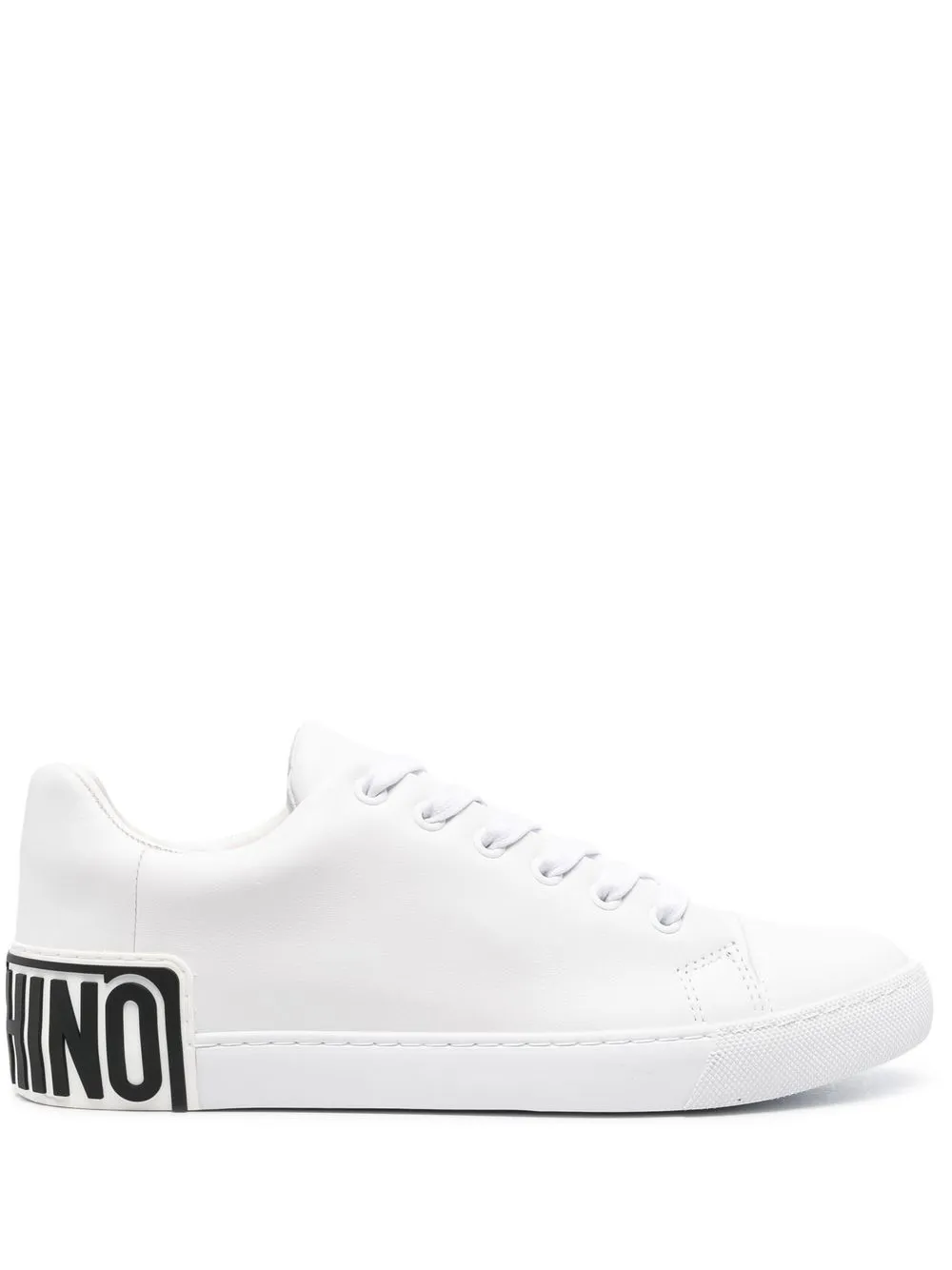 

Moschino tenis con logo estampado - Blanco