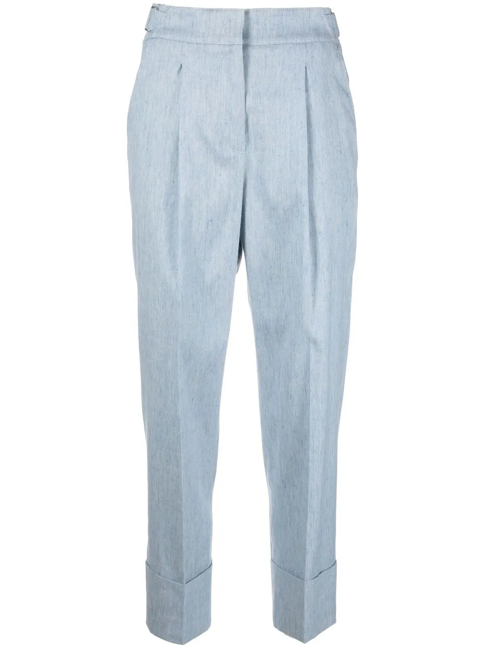 

Peserico pantalones capri con tiro alto - Azul