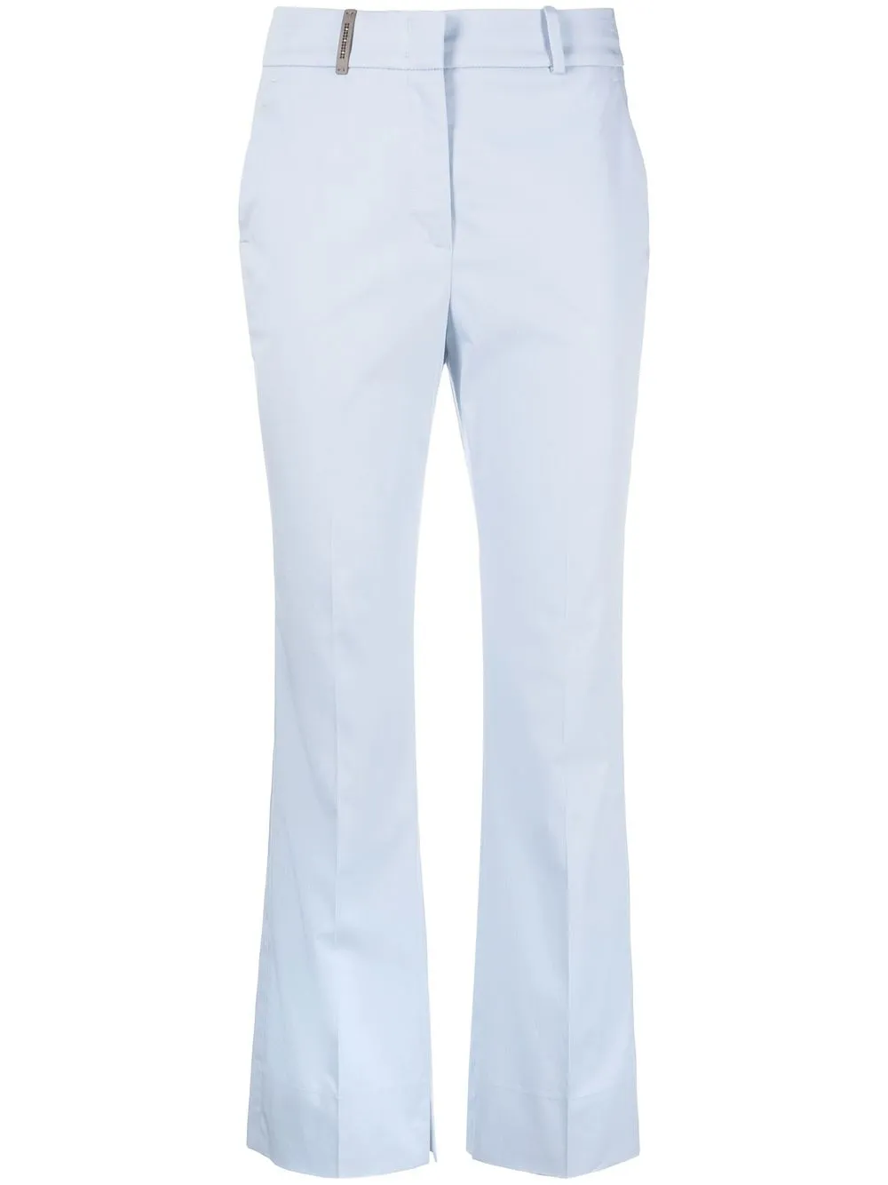 

Peserico straight-leg cropped trousers - Blue