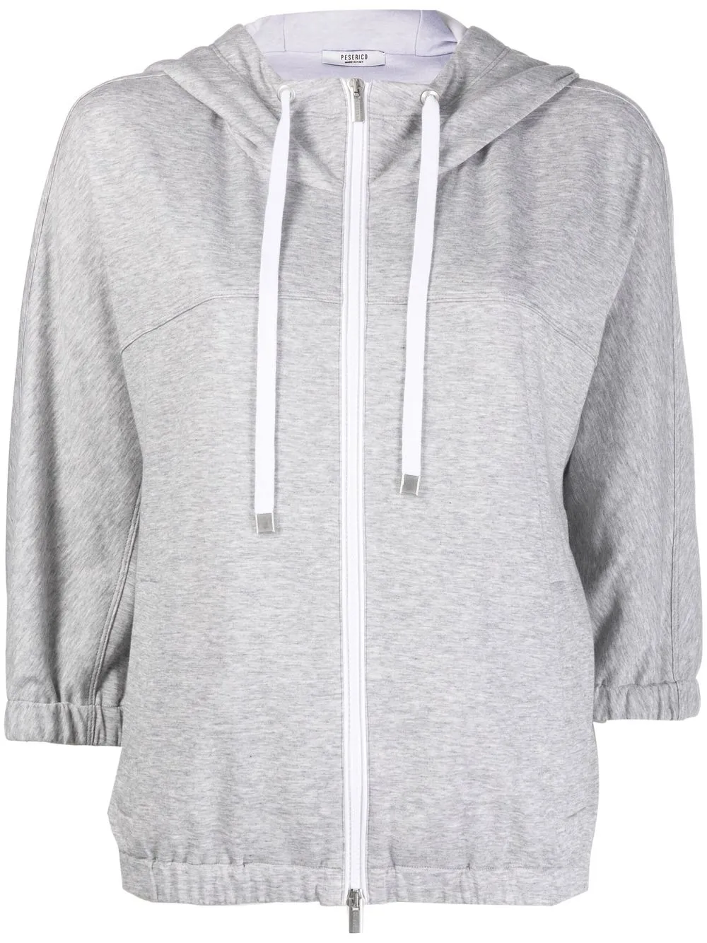 

Peserico hoodie con cierre - Gris