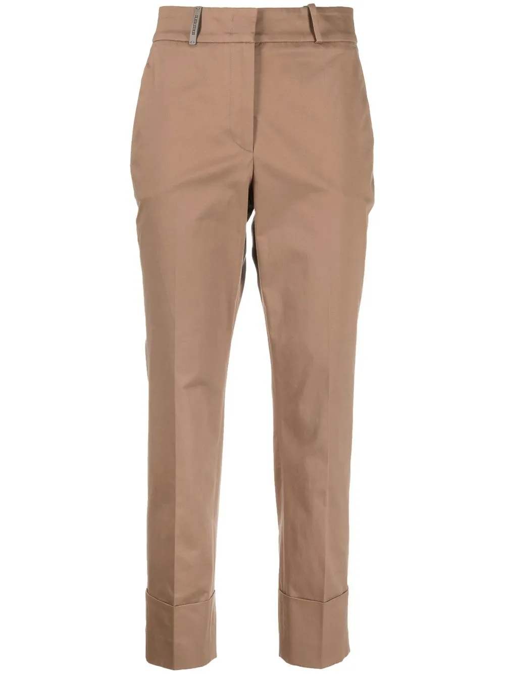 

Peserico pantalones capri con tiro alto - Marrón