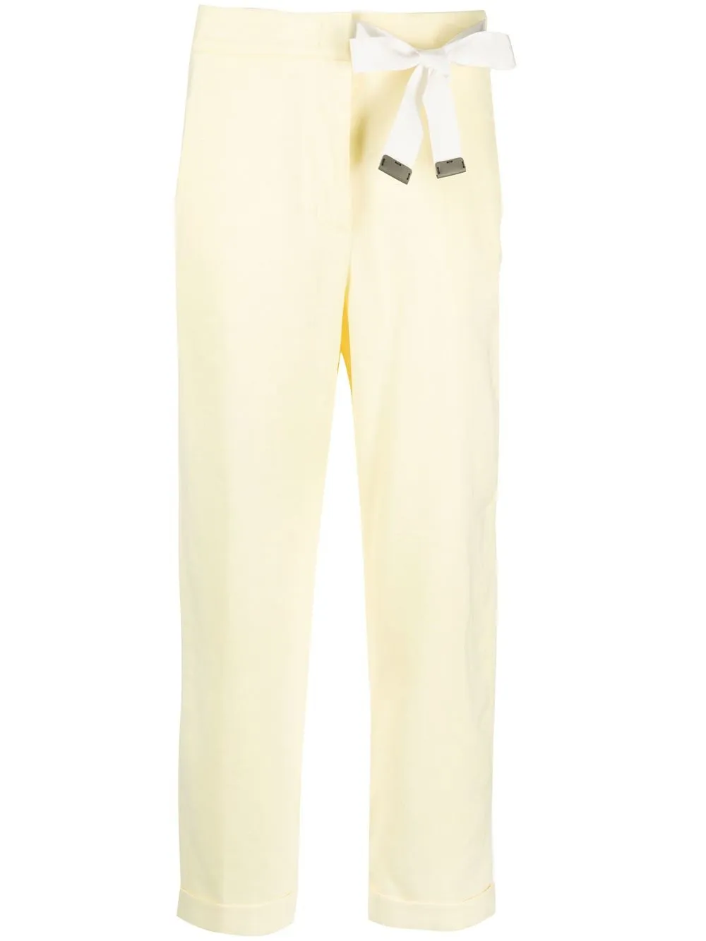 

Peserico pantalones capri con detalle de moño - Amarillo