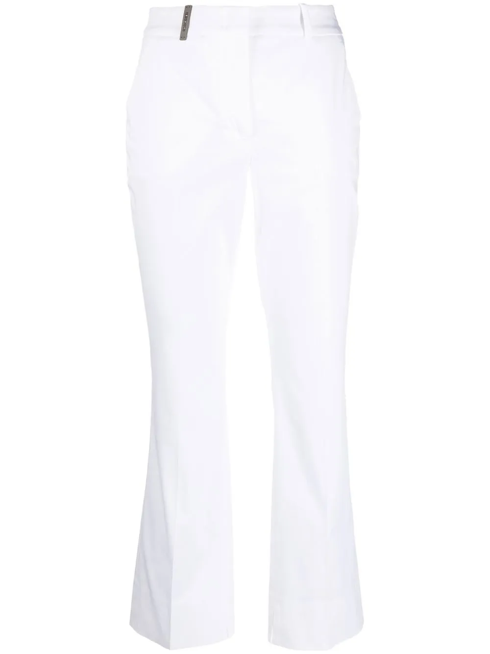 

Peserico straight-leg cropped trousers - White