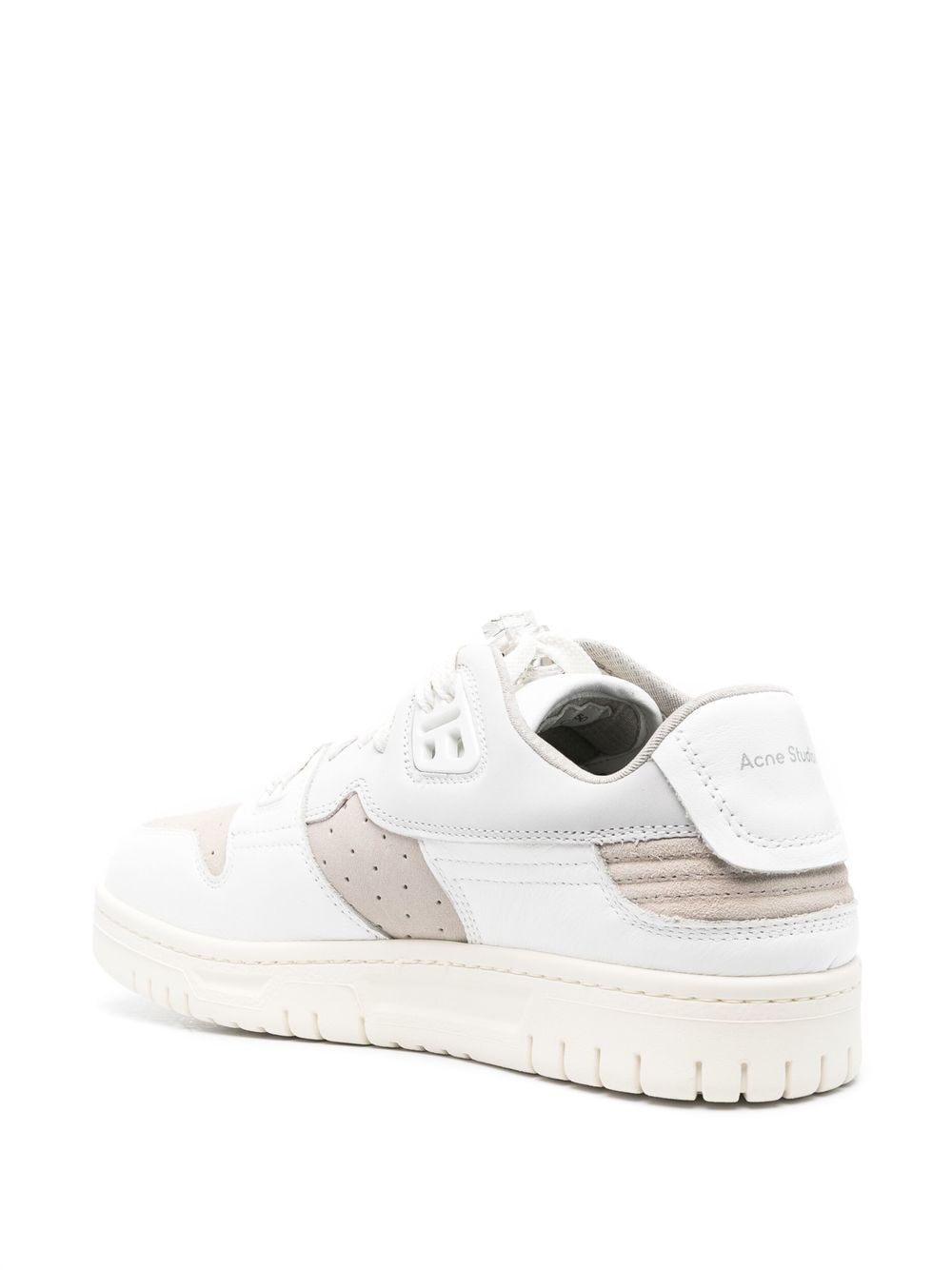 Shop Acne Studios Tonal Panelled Low Top Sneakers In White