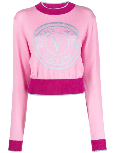 Versace Jeans Couture logo-print jumper