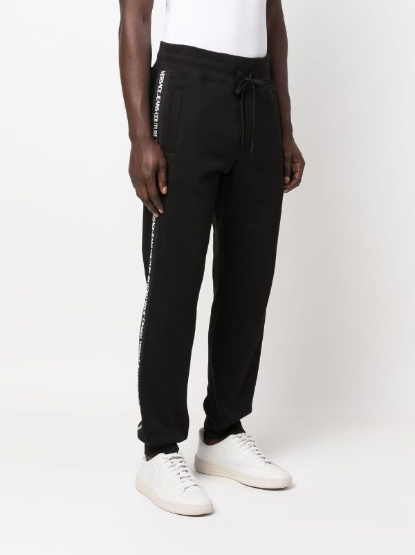 Versace Jeans Couture logo-tape Cotton track-pants - Farfetch