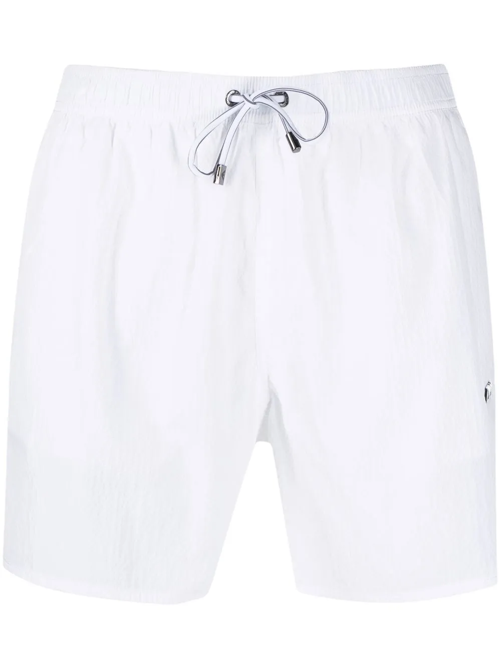 

Emporio Armani logo plaque swim shorts - White