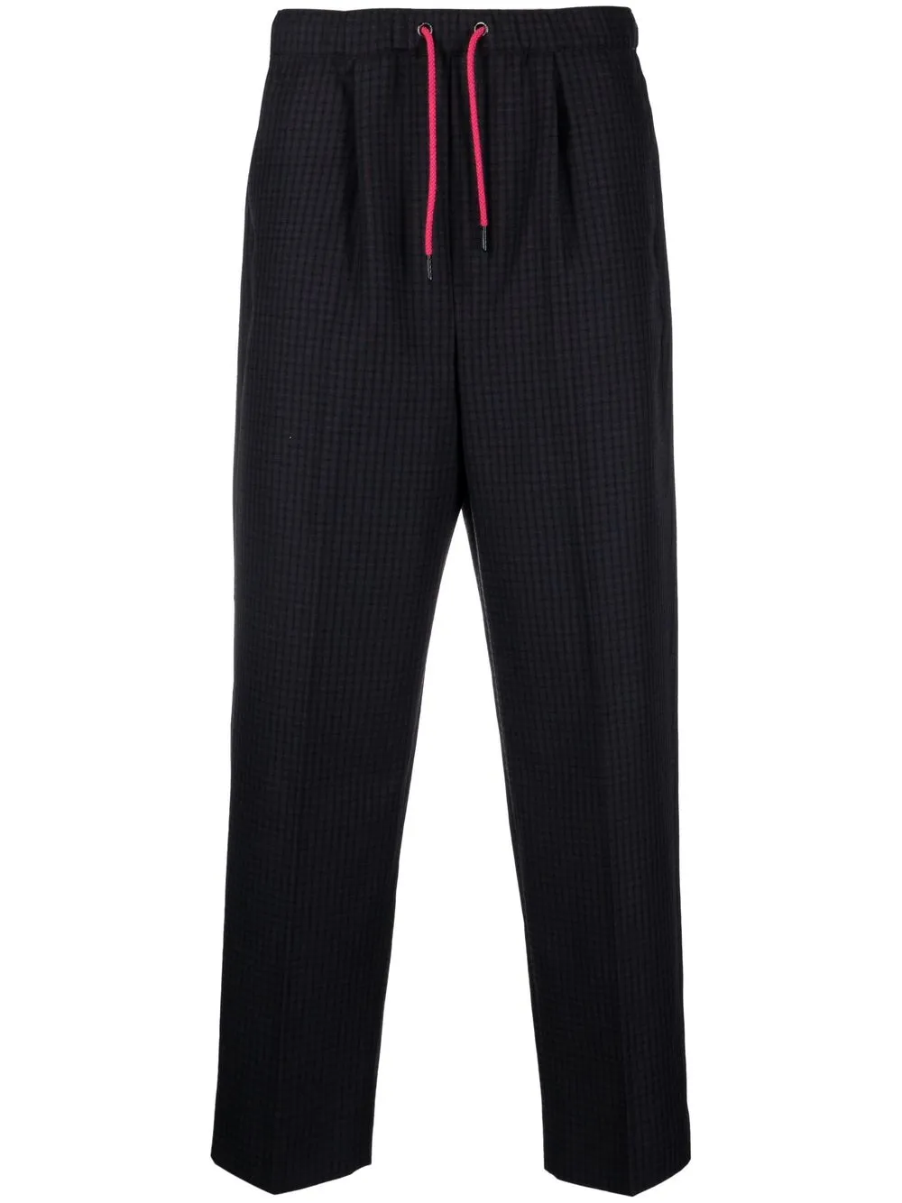 

Viktor & Rolf contrast-trim straight-leg trousers - Blue