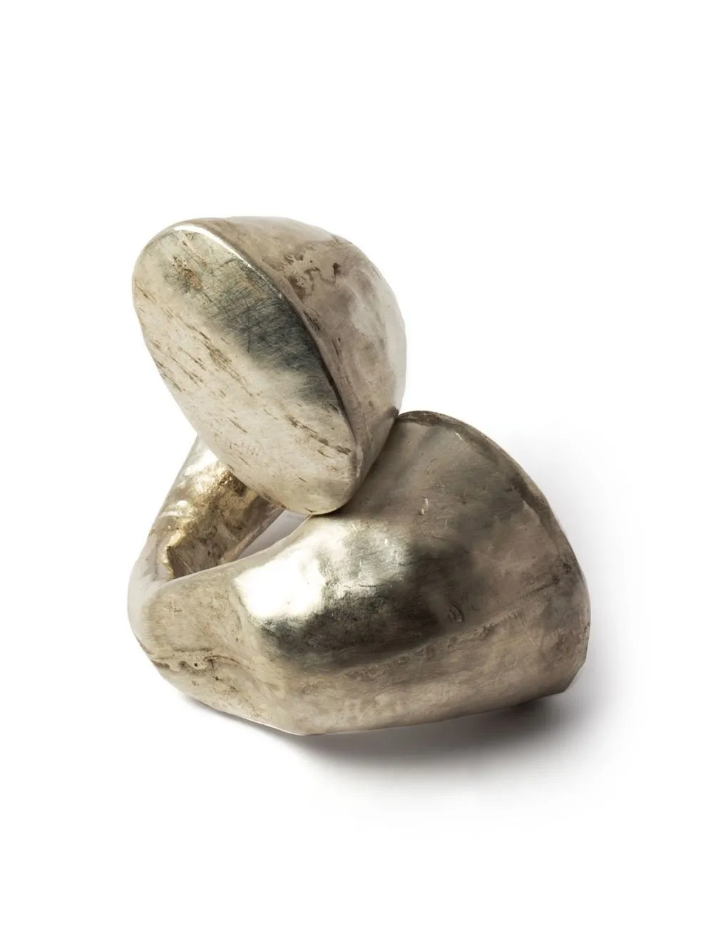 PARTS OF FOUR TWISTED DRUID STERLING-SILVER RING 