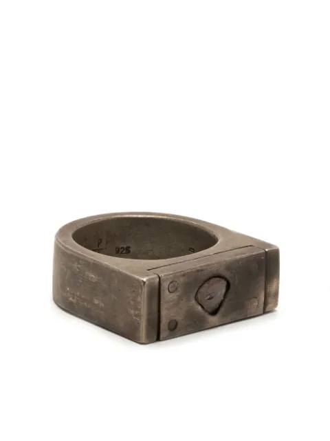 Parts of Four anillo en plata de ley con diamantes
