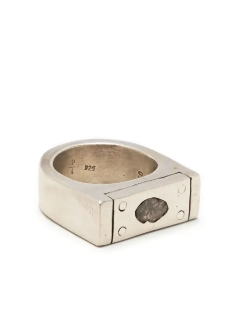Parts of Four anillo en plata de ley con diamantes