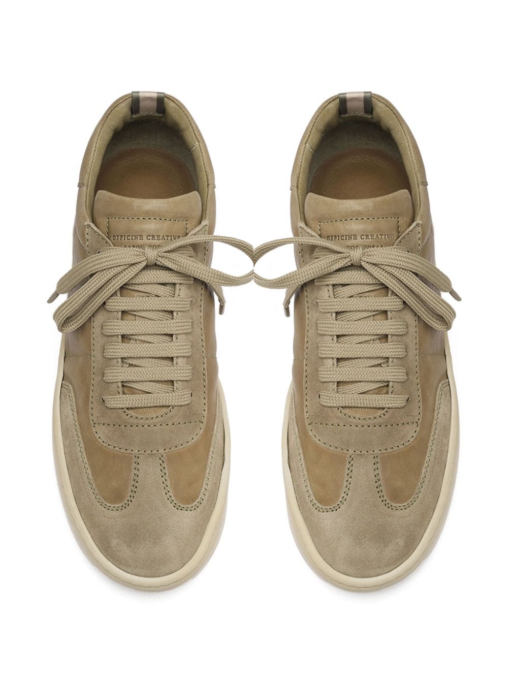 Officine Creative Kombined 002 suede sneakers Neutrals