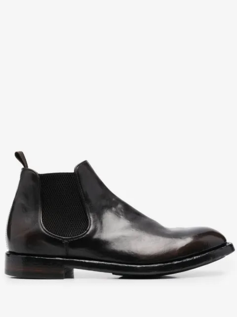 Officine Creative elasticated-panel leather boots