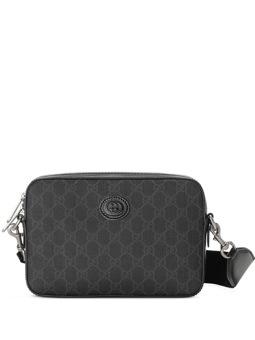 Gucci GG Supreme Leather Cross-body Bag in Black for Men