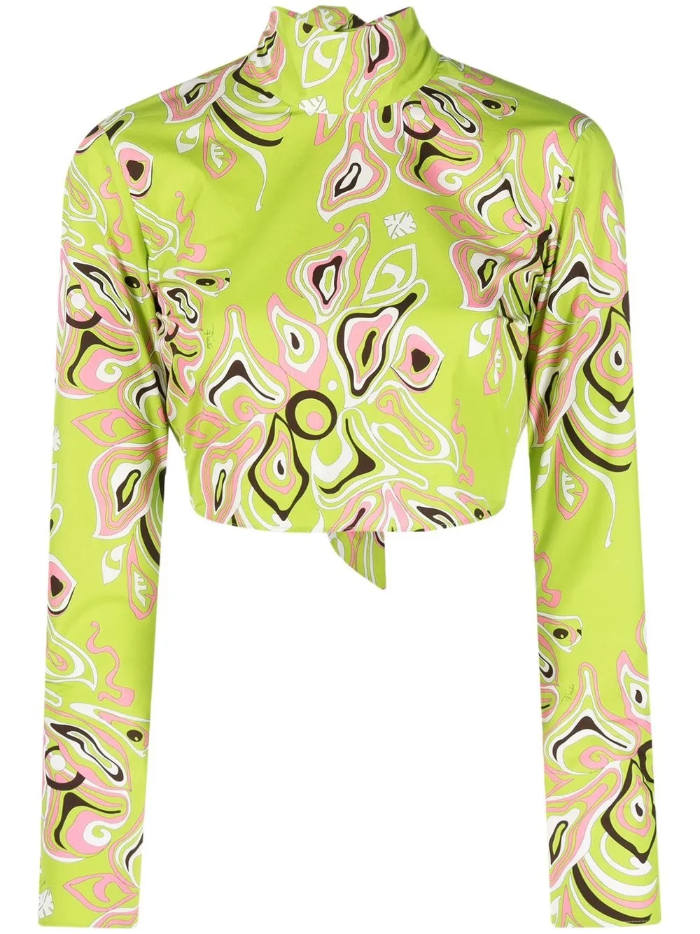 

PUCCI top manga larga con estampado gráfico - Verde