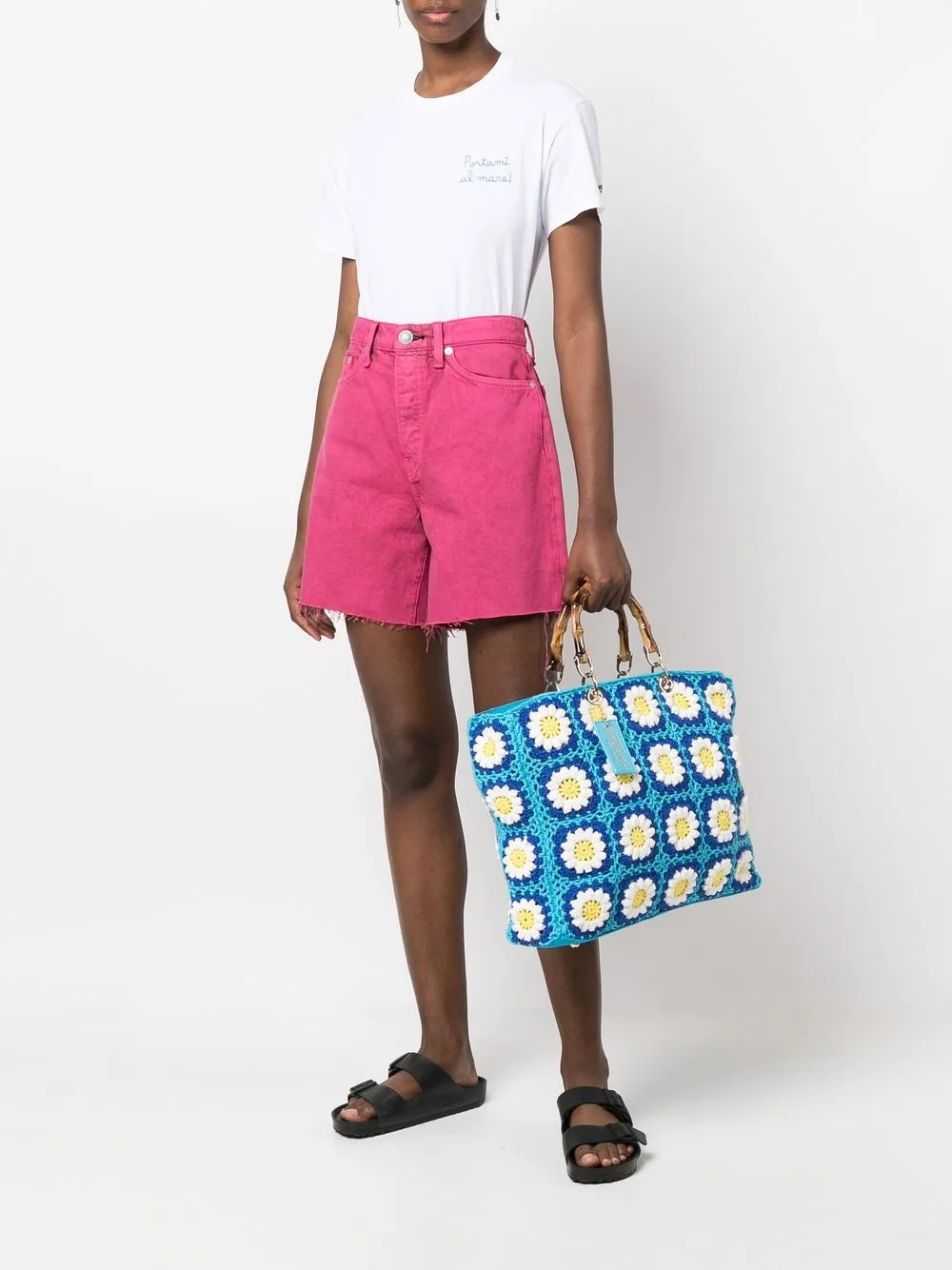 MC2 Saint Barth Victoria gehaakte tas - Blauw