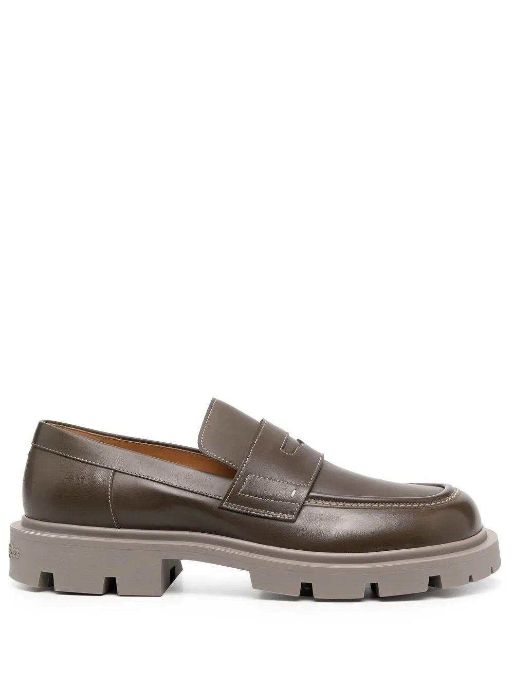 

Maison Margiela leather lug-sole loafers - Grey