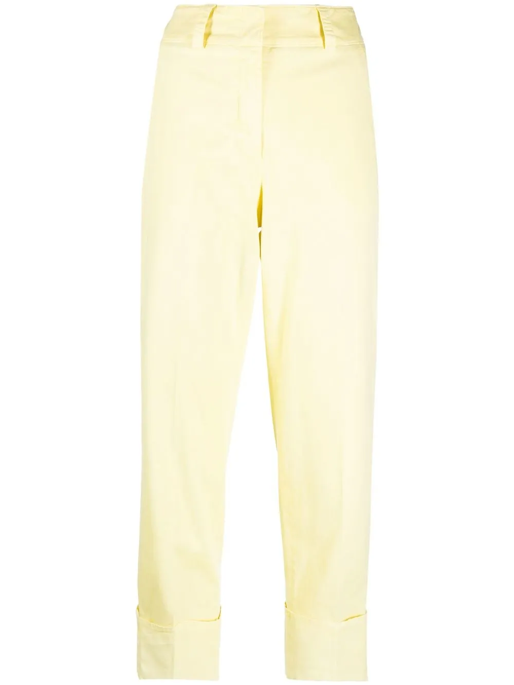 

Peserico cropped straight-leg trousers - Yellow