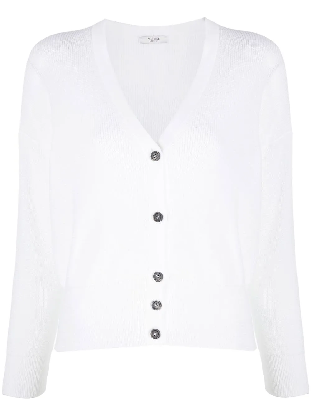 

Peserico v-neck buttoned cardigan - White