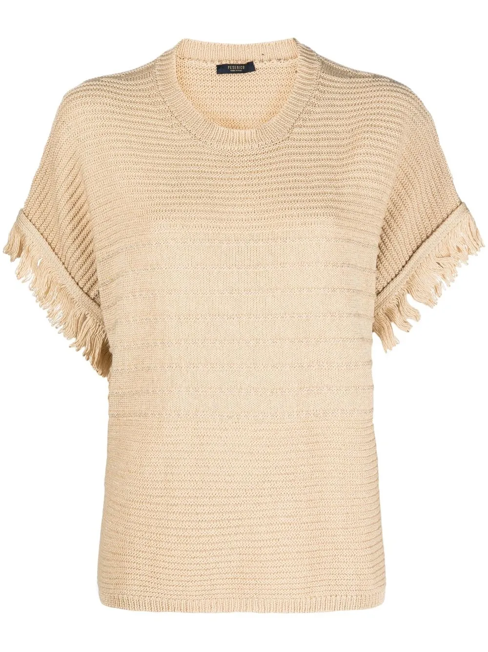 

Peserico fringed-trim top - Neutrals