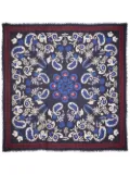 La DoubleJ Forest bandana-print scarf - Blue