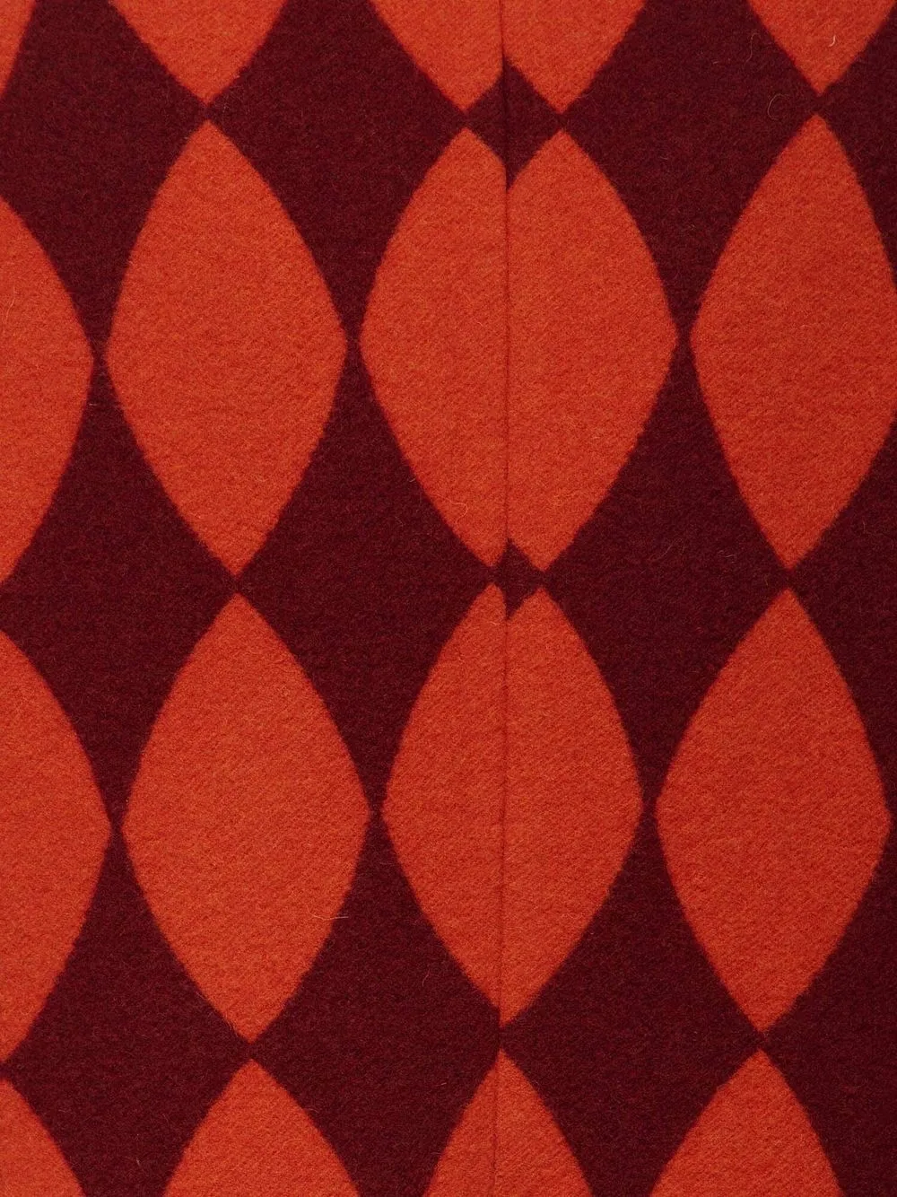 LA DOUBLEJ GEOMETRIC PRINT SINGLE-BREASTED COAT