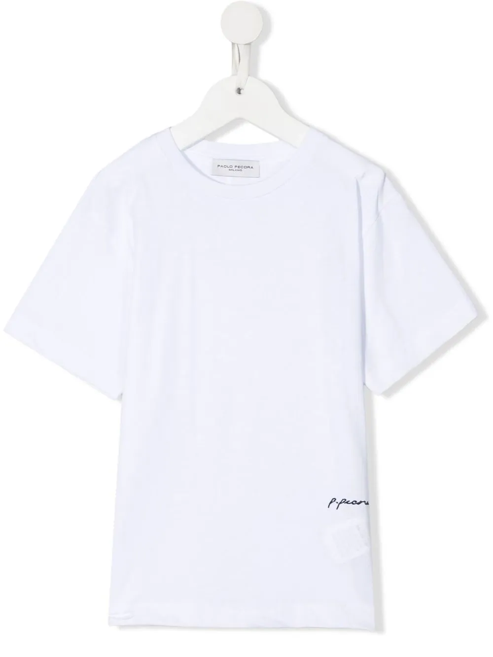 

Paolo Pecora Kids playera con logo bordado - Blanco