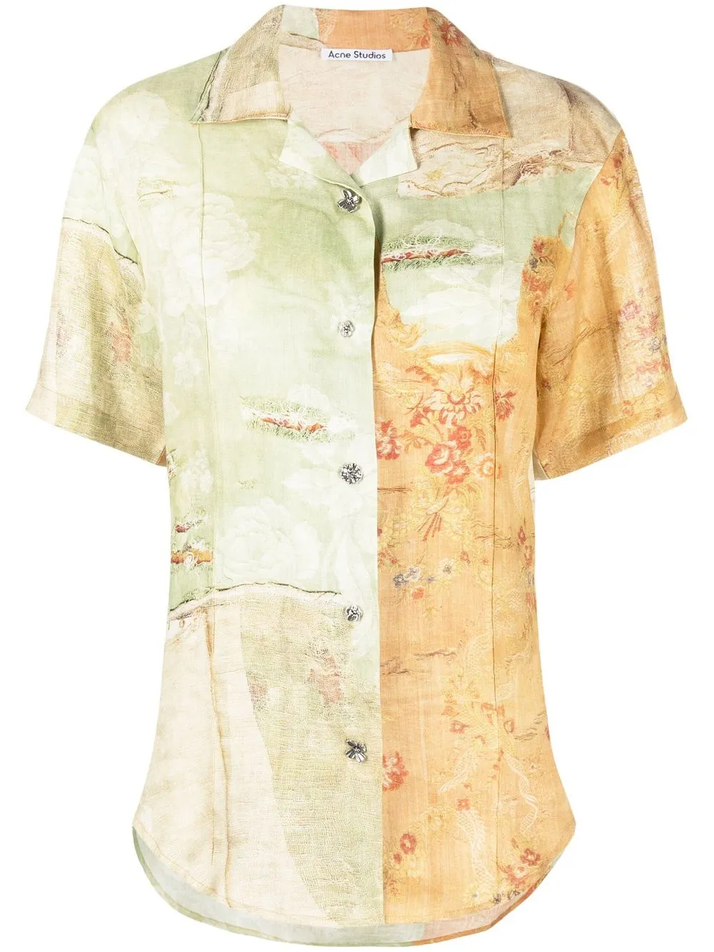 

Acne Studios camisa con estampado abstracto - Verde