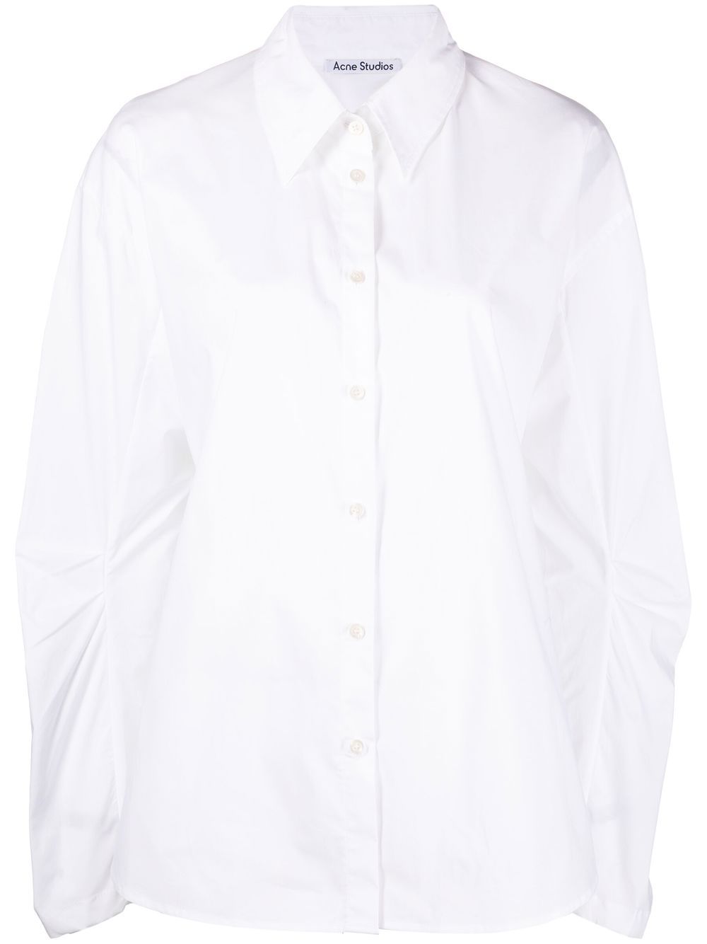 

Acne Studios camisa de popelina con detalle de aberturas - Blanco