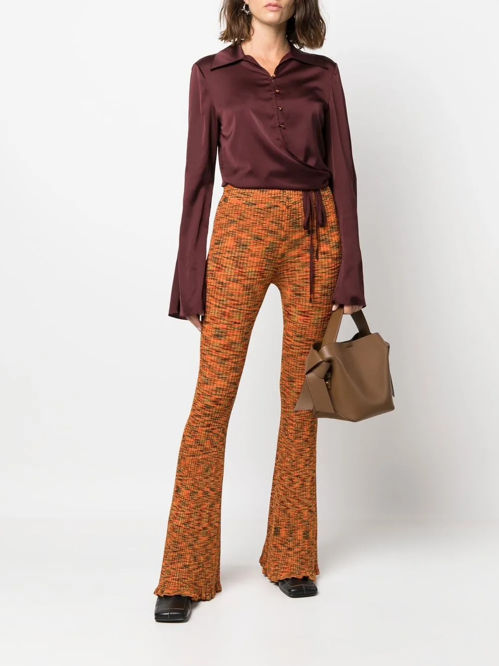acne studios ribbed trousers