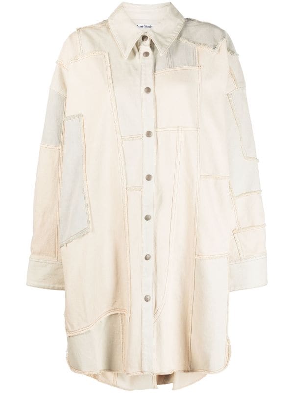 Acne Studios Patchwork Denim Shirt - Farfetch