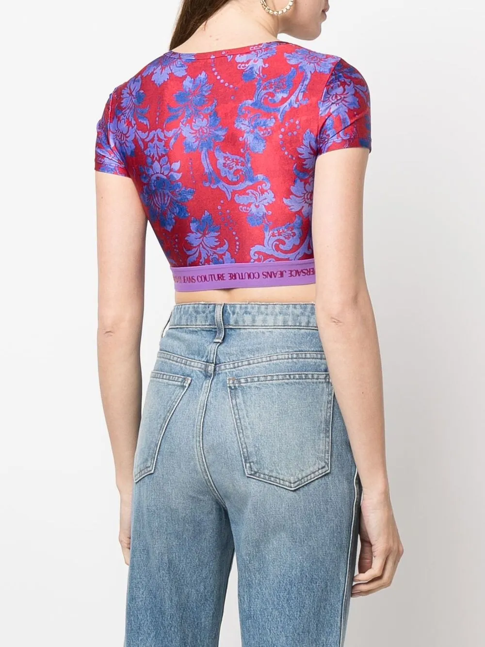 Versace Jeans Couture logounderband Cropped Top Farfetch