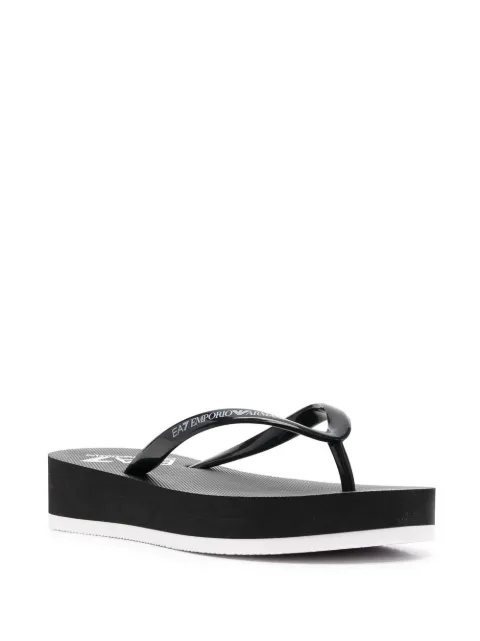 Ea7 Emporio Armani logo-print Flip Flops - Farfetch