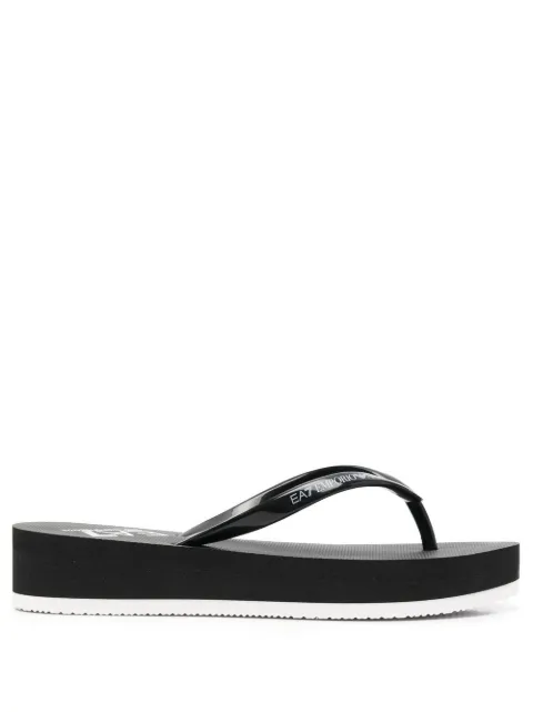 Ea7 Emporio Armani logo-print Flip Flops - Farfetch