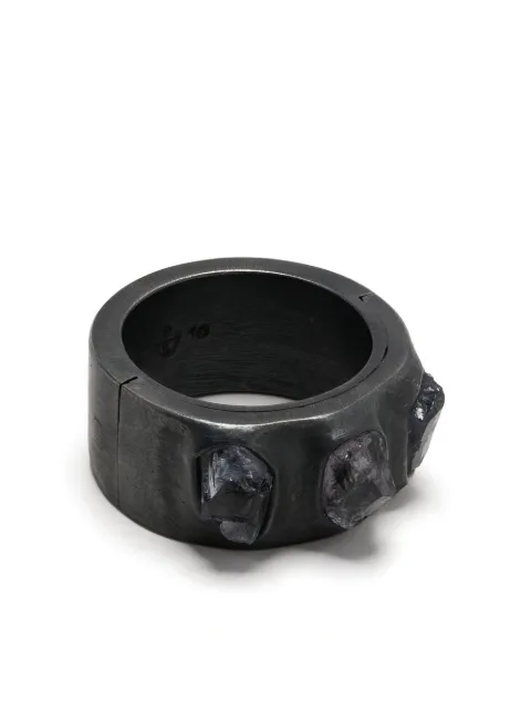 Parts of Four anillo Sistema con tanzanita