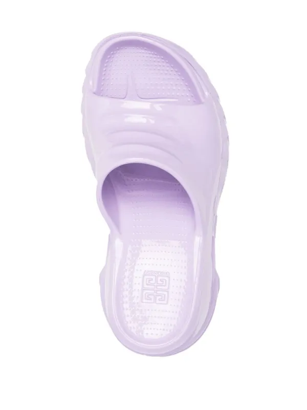 シューズ・サンダルその他 GIVENCHY Woman Heeled sandals Lavander BE3083E1VX 532 Givenchy Wedge slip-on Sandals | Purple | FARFETCH