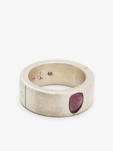 Parts of Four anillo Sistema Single Ruby Slice
