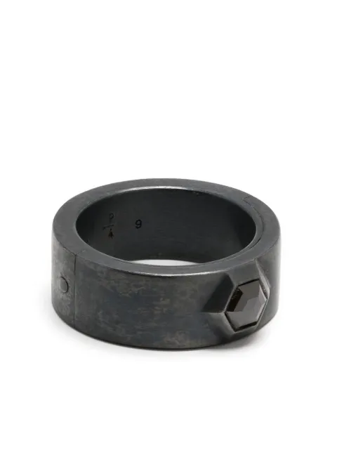 Parts of Four anillo Sistema con diamante negro