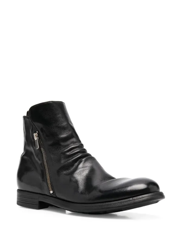 Officine Creative レザー アンクルブーツ | ブラック | FARFETCH JP