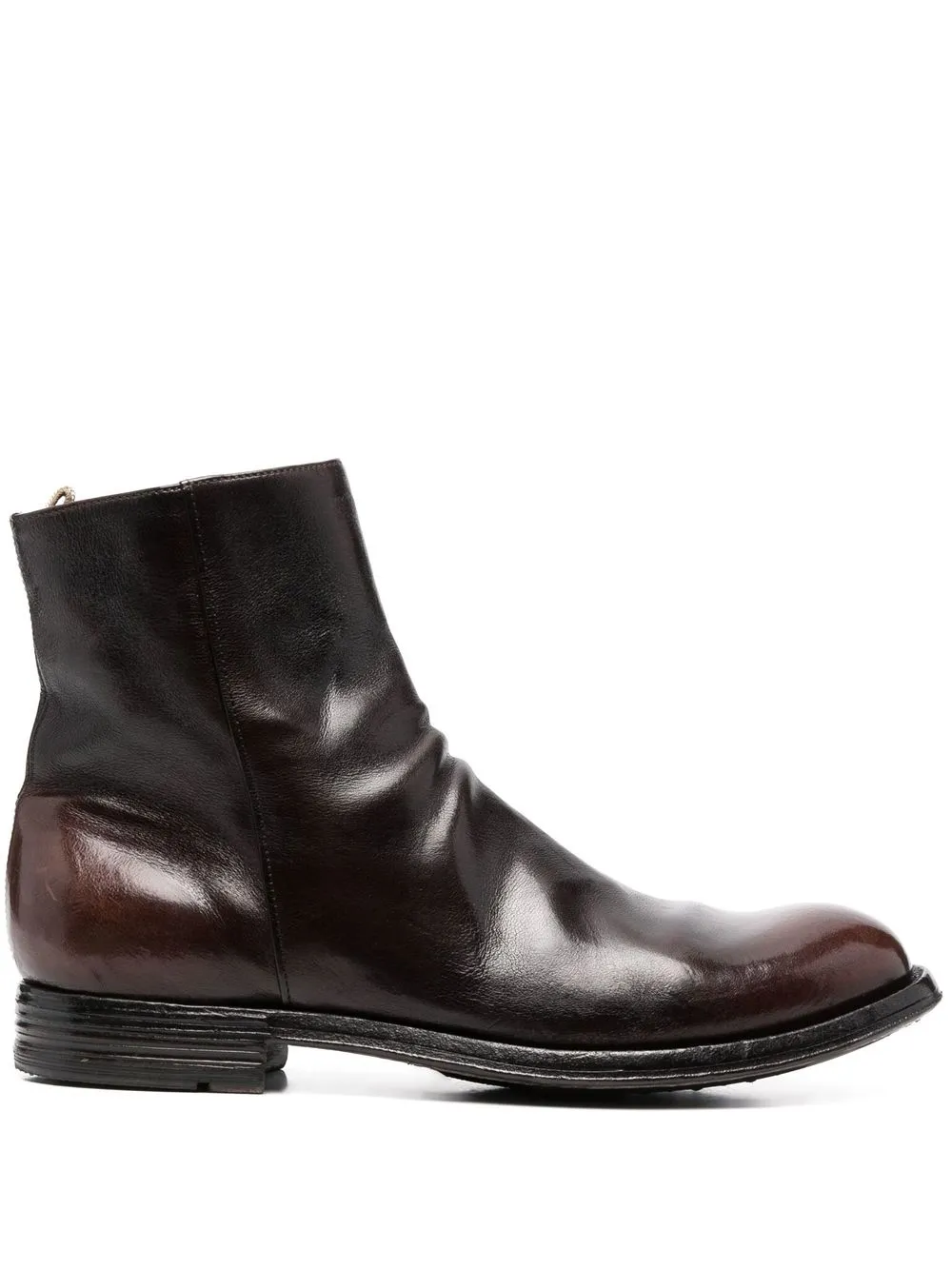 

Officine Creative leather zip-up boots - Brown