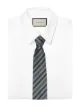 Gucci corbata con logo a rayas