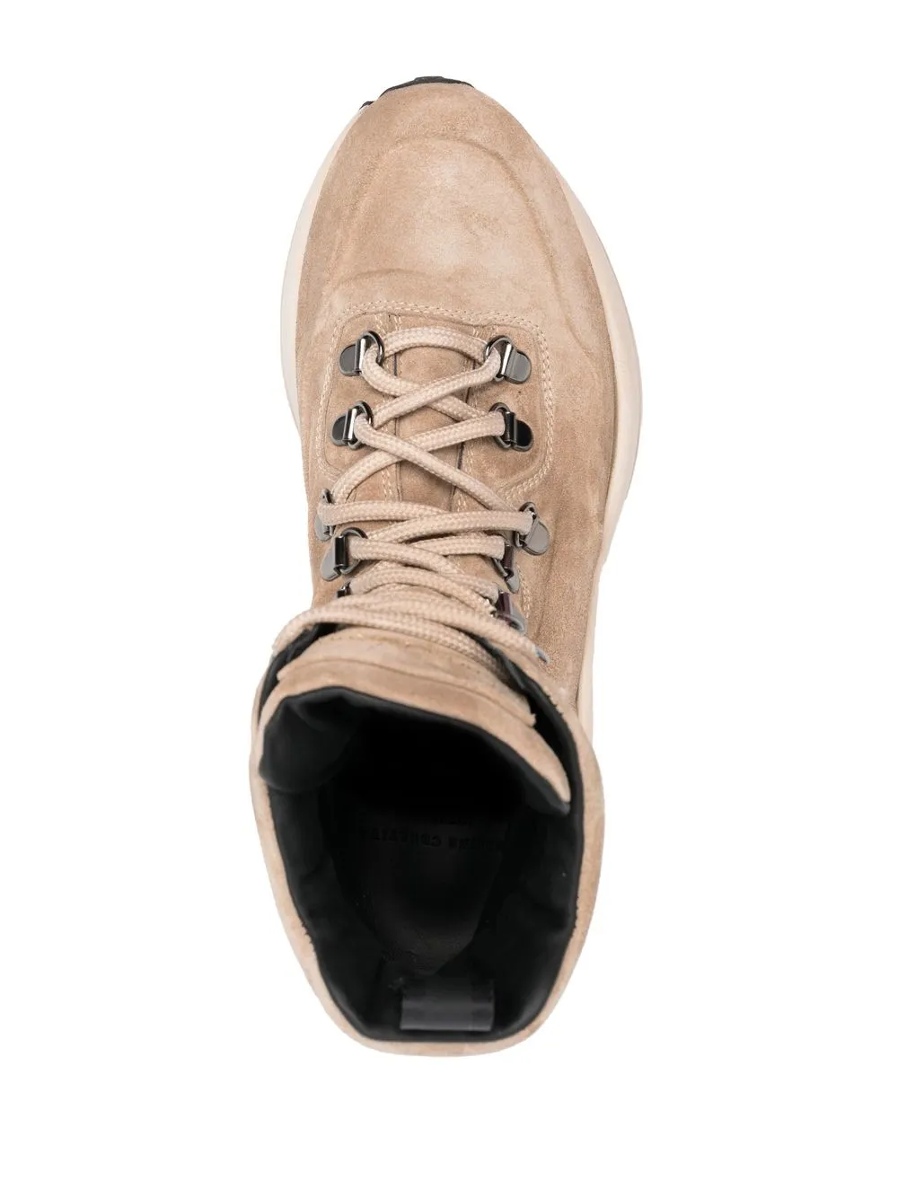 Shop Officine Creative Suede Lace-up Boots In Neutrals