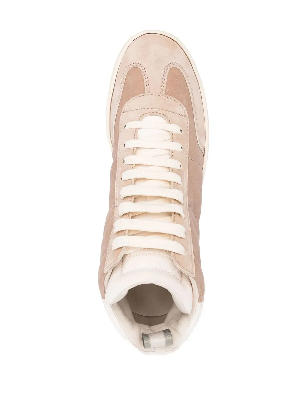 Officine Creative Panelled High-top Sneakers In Brown