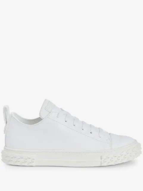 Giuseppe Zanotti 쥬세페 자노티 에코블래버 가죽 로우탑 스니커즈
