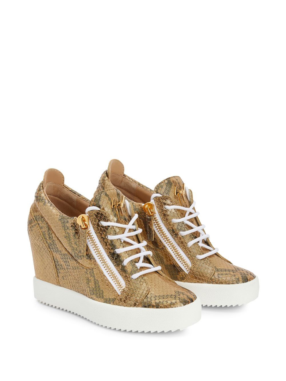 Giuseppe Zanotti Kriss sneakers met sleehak - Bruin