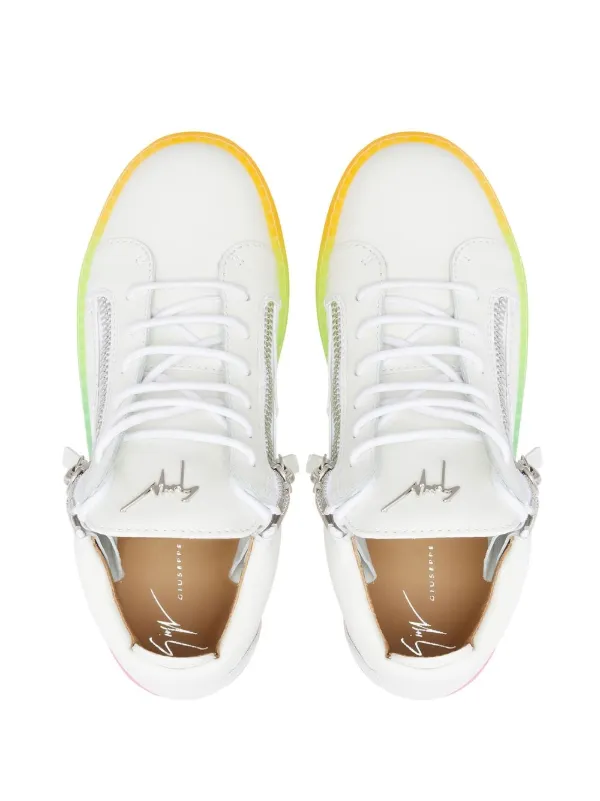 Giuseppe Zanotti Kriss rainbow-print Sneakers | White