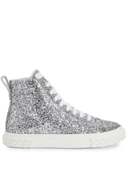 Giuseppe Zanotti Ecoblabber glitter high-top sneakers
