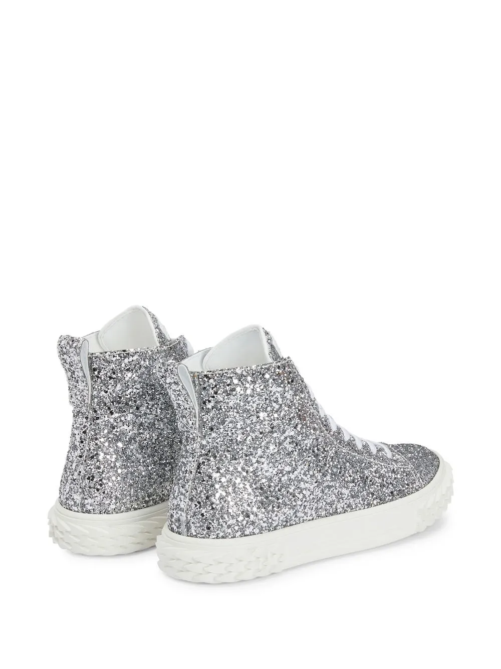  Giuseppe Zanotti Ecoblabber High Top Sneakers   Silber 