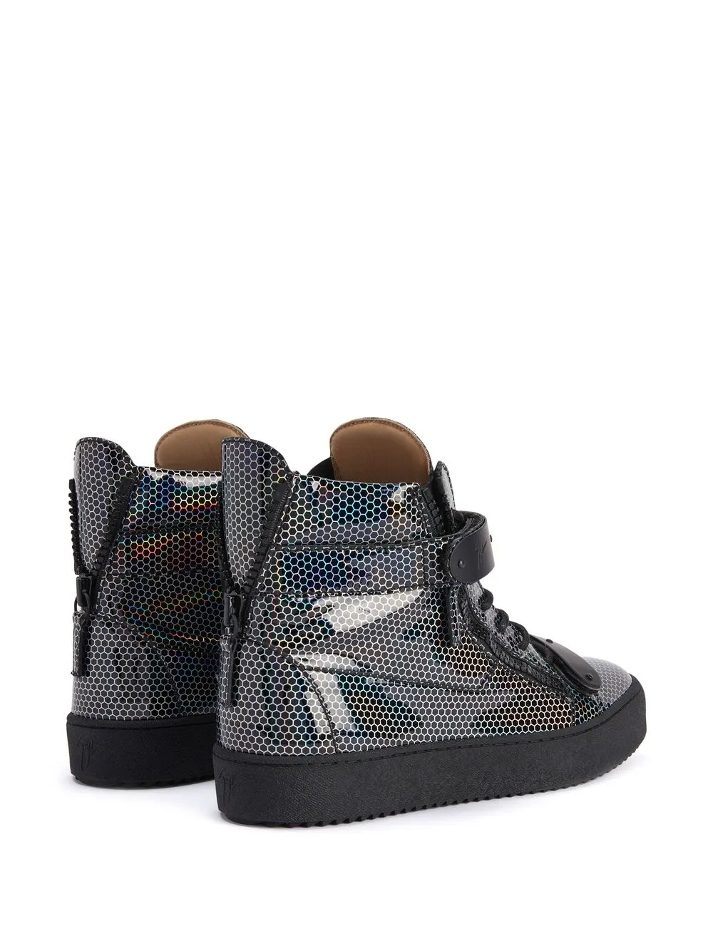 Giuseppe Zanotti geometric-print high-top sneakers Black